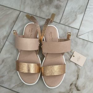 Rose gold sandals